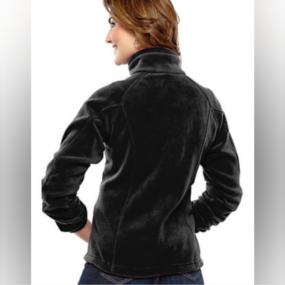 ✨Versatile Layer✨Columbia Black Fleece Zip Jacket M - Picture 2 of 9